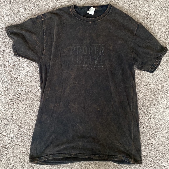 Distressed Proper Twelve Conor McGregor Black T-Shirt - Picture 3 of 9